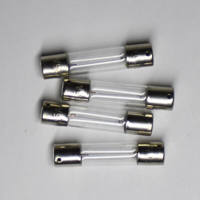 Lot of 4 - 2W 8V 6x30mm Incandescent Fuse Style Pilot Lamp Bulbs - Radios Meters