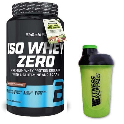 Biotech USA Iso Whey Zero 908g Bio Tech Protein Eiweiss Dose + Shaker NEU OVP