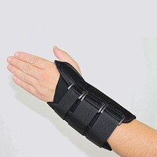 Comfortland Wrist Extension Splint, 8 inches, Left Hand, Size: XS Black
