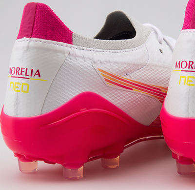 Mizuno Morelia Neo IV β Elite AG Soccer Cleats White Pink Tetra