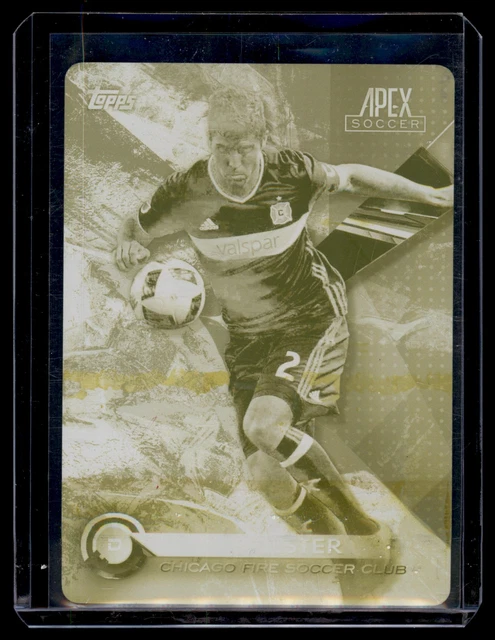 2016 Topps Apex MLS #43 Matt Polster Druckplatten gelb 1/1 Chicago Fire