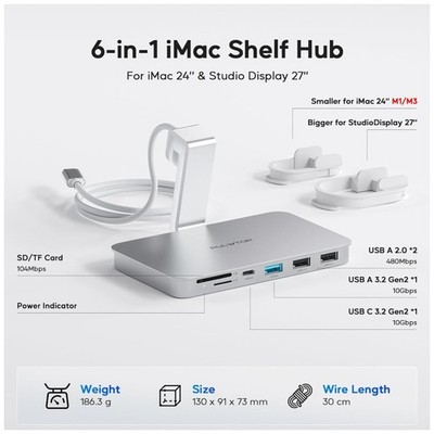 iMac Accessories - Lightweight & Portable Hub