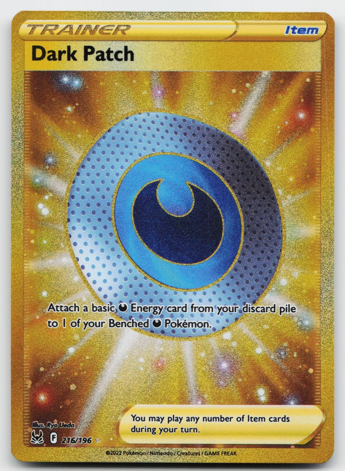 Dark Patch 216/196 Secret Rare Lost Origin Pokemon Holo Near Mint
