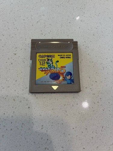 Rockman World 5, Game Boy GB, DMG-WMJ, Cleaned/Tested