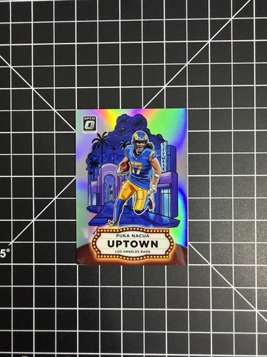 Puka Nacua [White Pandora] #8 2025 Panini Donruss Optic Uptown card