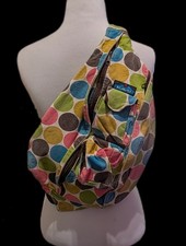 Limited Edition KAVU Rope Sling Bag Multi Color Polka Dot Outdoor Pack Pre-Owned