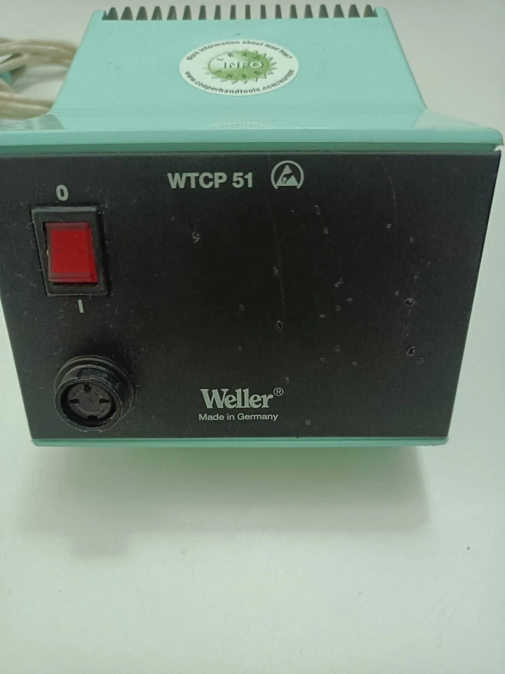 Weller Lötstation WTCP 51 reparaturbedürftig leuchtet aber heizt nicht auf - Bild 4 von 4