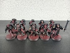 Chaos Space Marine Legionnaires Painted Squad of 10x Word Bearers Warhammer 40K