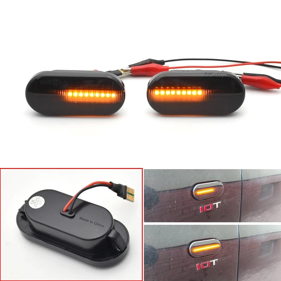 For SEAT Ibiza 6L Cordoba Toledo Leon MK1 MK2 LED Dynamic Side Marker Light New Foto 3 de 4