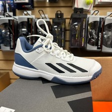 Adidas Courthflash K Boy's All Court Tennis Shoes White Size 4