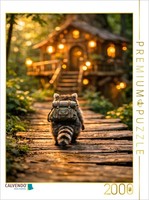 Calvendo Puzzle The Little Raccoon's Return Home | 2000 Pieces, Finished Size 35