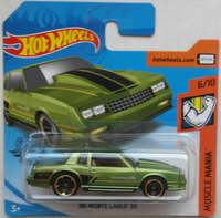 Hot Wheels 1986 Chevy Chevrolet Monte Carlo Ss GrüNmetallic Neu/Ovp Hw Auto ´86