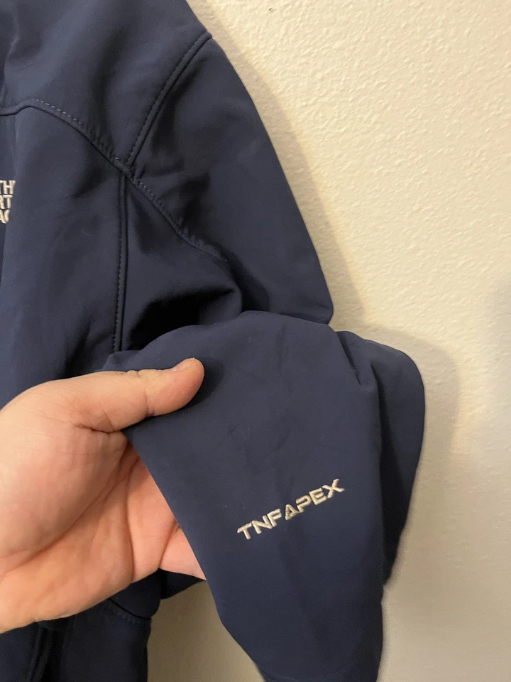 The North Face Softshell Full Zip Jacket TNFAPEX Mock Neck Blue Men’s Size XL - Image 4 of 4