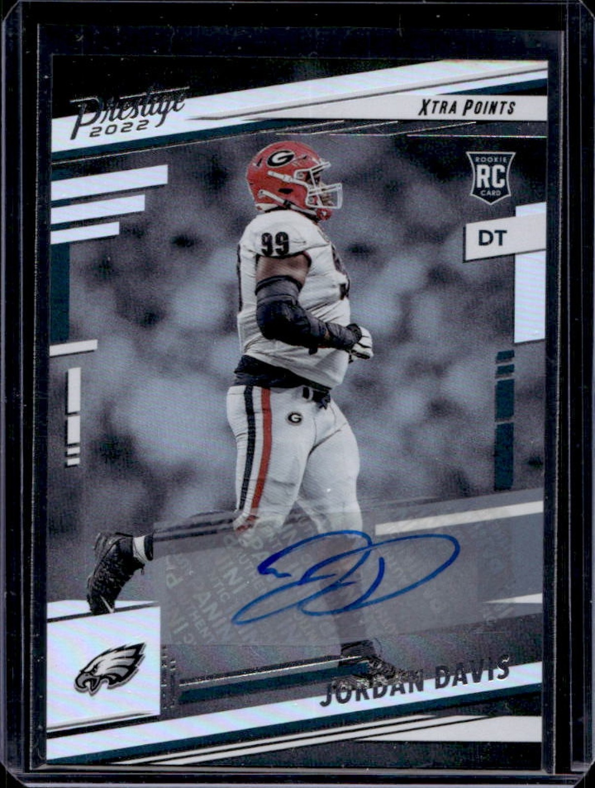 Jordan Davis Panini Prestige #339 Xtra Points Premium Signature
