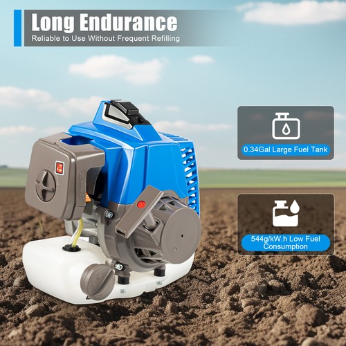 63CC Post Hole Digger 2-Stroke Gas Powered Earth Auger Borer Ground Drill - Picture 4 of 24