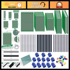 104pcs Double Sided PCB Board Kit for DIY Soldering, Arduino Projects 40 Pin C