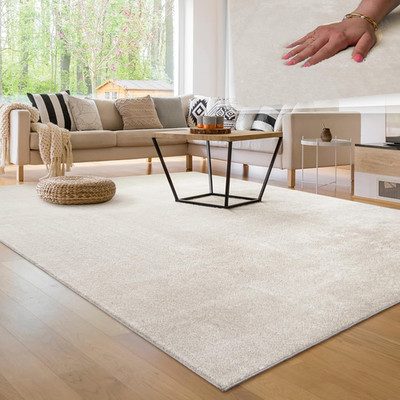 Paco Home Moderner Kuscheliger Wohnzimmer Teppich Kurzflor Waschbar Flauschig We