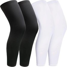 2 Pairs Leg Sleeves,full Leg Compression Sleeve for Men Women,long Knee Sleev Xl