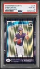 2024 PANINI DONRUSS OPTIC #235 JJ MCCARTHY PURPLE SHOCK PSA 10 GEM MINT VIKINGS