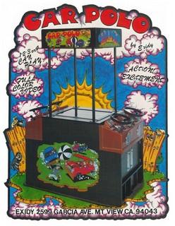 Car Polo Exidy Video Arcade Flyer / Brochure / Ad - Excellent