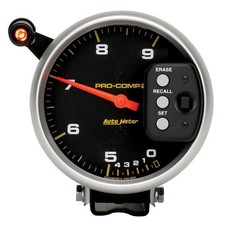 Autometer 6852 Pro-comp Tachometer 5 9k Rpm Pedestal Dual Range W Quick