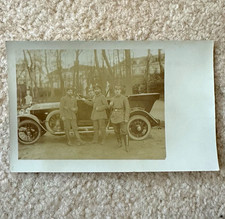 Foto Auto Milit&auml;r Fahrzeug Gouvernement Br&uuml;ssel 4 Soldaten WK1 Belgien