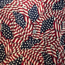 July 4th Independance Day American Flags Allover VIP Cranston Red White Blue