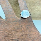 NF Thailand 925 Sterling Silver Round Signet Ring Size 5.75 Minimalist Vintage