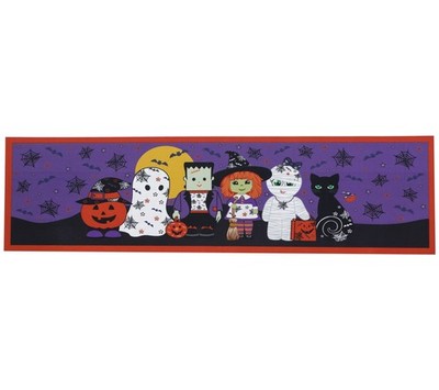 Temp-tations Seasonal Trivet Runner, Heat Resistant, Boo-fetti, K82617