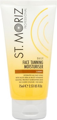 1 x 75 ml St Moriz Professional tägliche Gesichtsbräunung Feuchtigkeitscreme - LEICHT - NEU UK