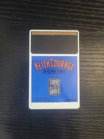 Keith Courage in Alpha Zones Turbo Grafx 16 Cartridge and Case Untested