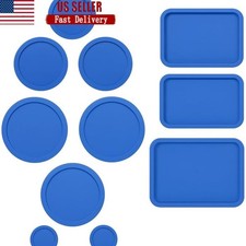 9-Piece Replacement Lids Set Pyrex Glass Storage Bowl Tight Seal BPA-Free New