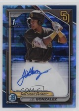2024 Bowman Sapphire Edition Chrome Prospects JD Gonzalez #BSPA-JGO Auto 1j9f