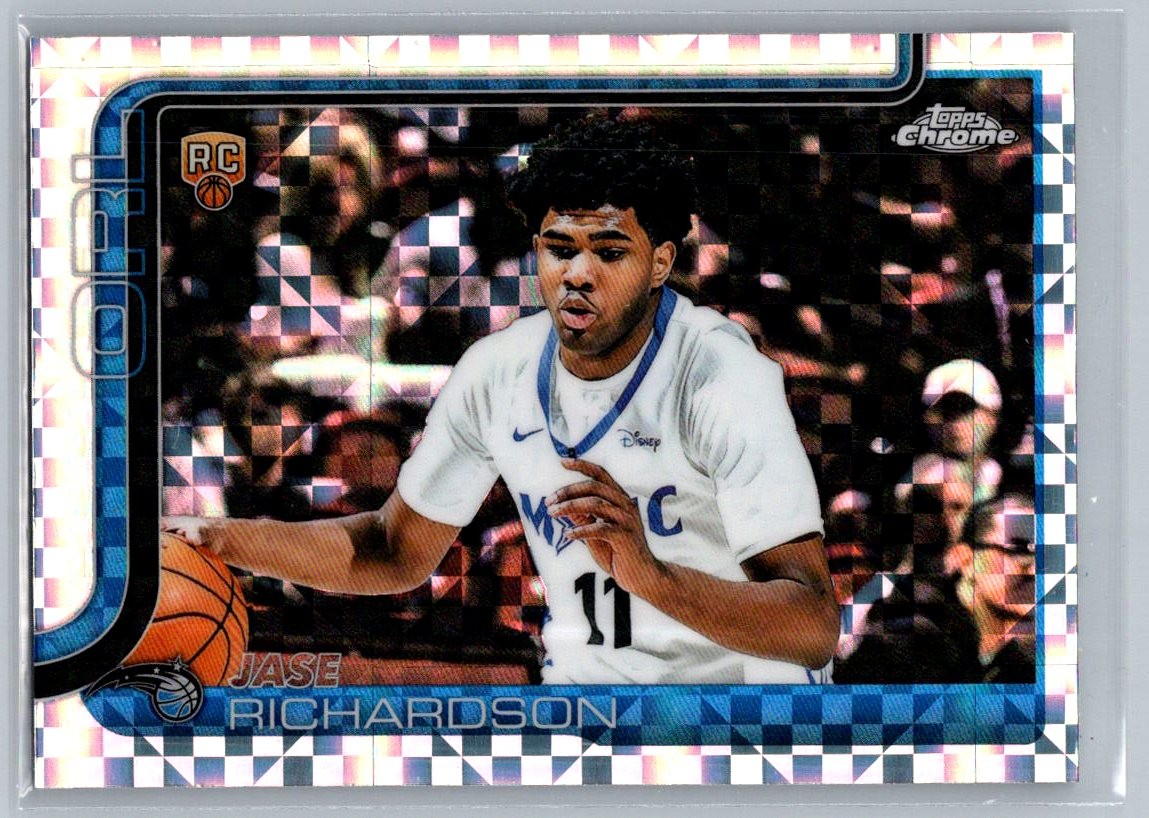 2025-26 Topps Chrome Jase Richardson Xfractor #275 Orlando Magic