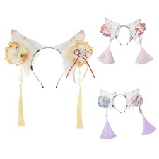 Furry Foxes Ears Cats Girls Cosplays Hair Accessories Cute Plush Ear Headwear