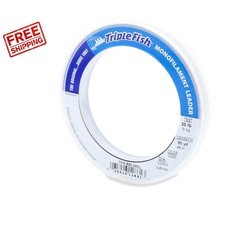 20 Lb Monofilament Leader, 50 Yds Clear Fishing Line - Abrasion Resistant