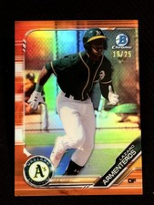 2019 Bowman Chrome ORANGE REFRACTOR Lazarito Armenteros 19/25
