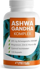 Ashwagandha Komplex 600 mg - KSM-66® + Zink,Piperin&mehr …