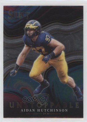 2022 Panini Select Draft Picks Unstoppable Aidan Hutchinson #US-AH Rookie RC 9o3