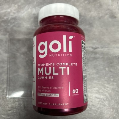 Goli Nutrition Women's Complete Multi Gummies 60ct Vegan Biotin Multivitamin