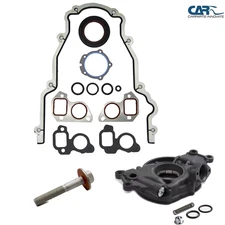 High Volume Pressure Oil Pump Timing Cover Gasket Balancer Bolt Set for GMC 4.8L