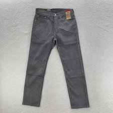 Levi's Pants Men's 32x32 Gray 505 Corduroy Pinwale Regular Fit Straight Preppy
