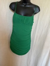 Green Stretch Ruched Dress Size M (10) By Shein ( 4428)