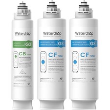 G3 Replacement 1-Year Combo Pack of 2 Carbon Block and 1 Sediment