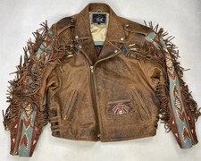 VTG Volcano Indian Native American Fringe Mot...
