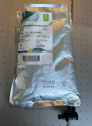 UVIJET / Fujifilm KN004 BLACK 2 liter Ink Bag / UV Curable Exp. 5/03/26