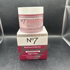 No7 Restore  Renew Face  Neck Multi Action Fragrance Free Night Cream 50ml