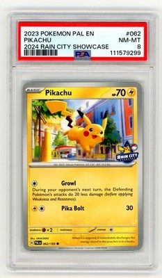 【NBA会場限定配布】「ピカチュウ」レインシティ ショーケース 希少プロモカード NBA basketball 2024 Rain City Showcase Pikachu Promo