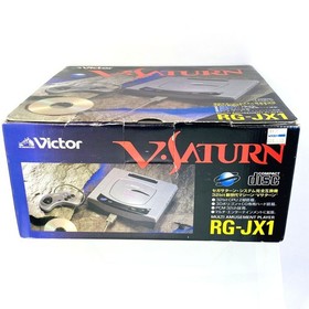 SEGA Victor V Saturn CONSOLE CONTROLLER AC AV RG-JX1 BOX JAPAN IMPORT OFFICIAL