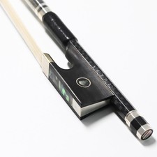 Textured Carbon Fiber Violin Bow 4/4 Size 110V Advanced Level Parisian Eyes E...